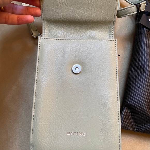 SOLD Sage green Matt and Nat crossbody purse - Picture 2 of 4